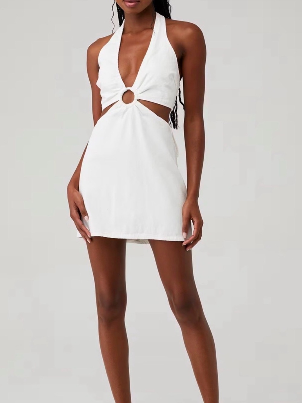 Show Me Your Mumu Oslo dress mini denim dress seasalt white medium